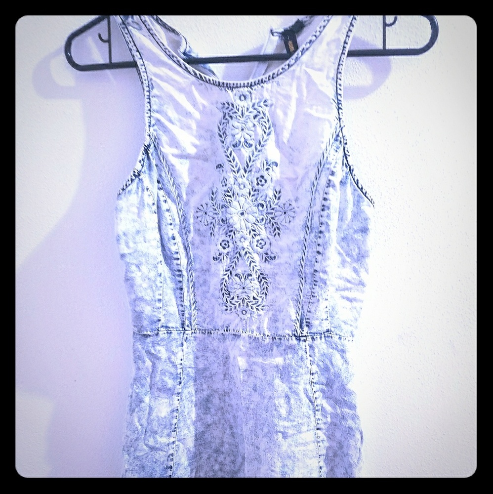Washed Denim Dress